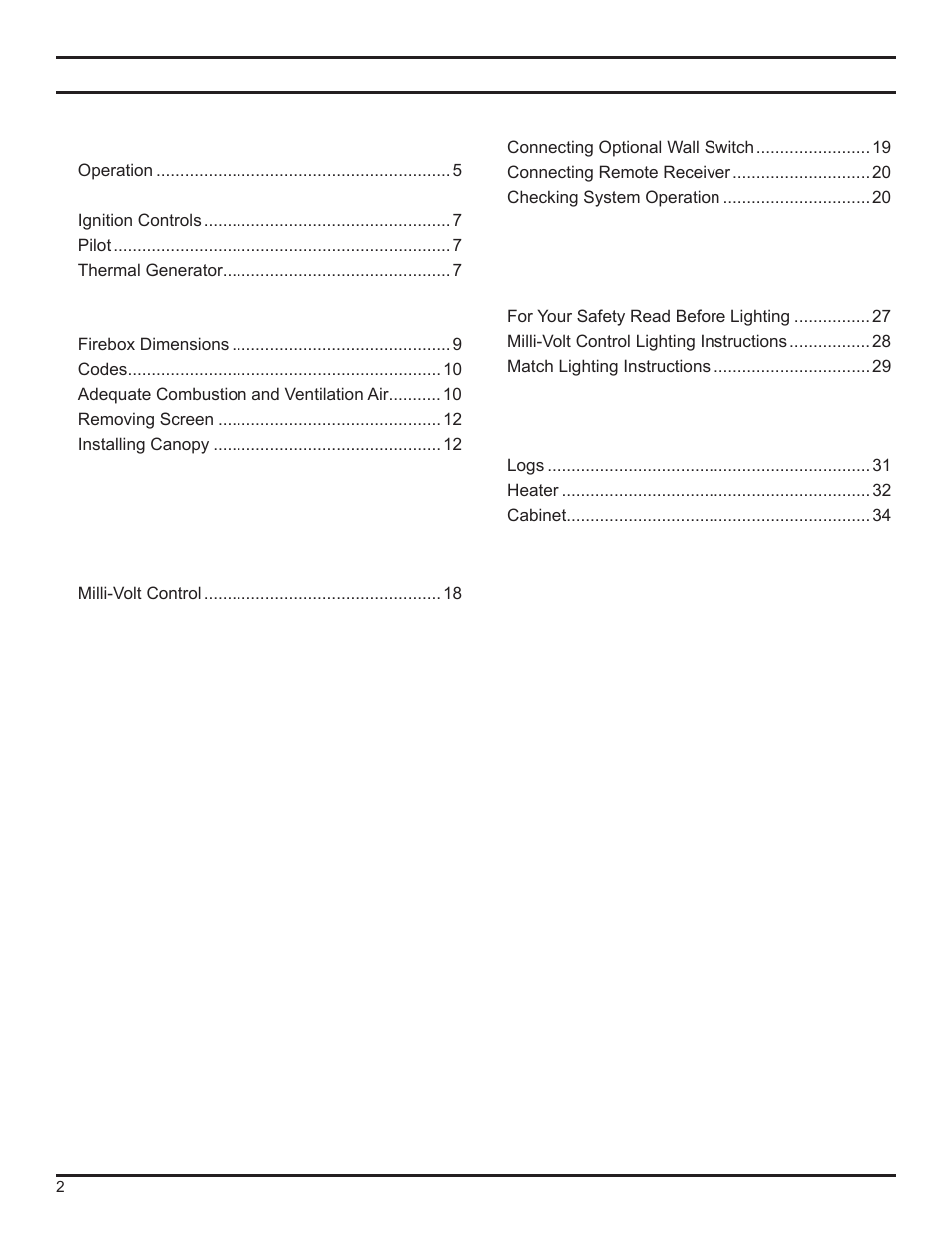 Monessen Hearth DFS36NVC User Manual | Page 2 / 44