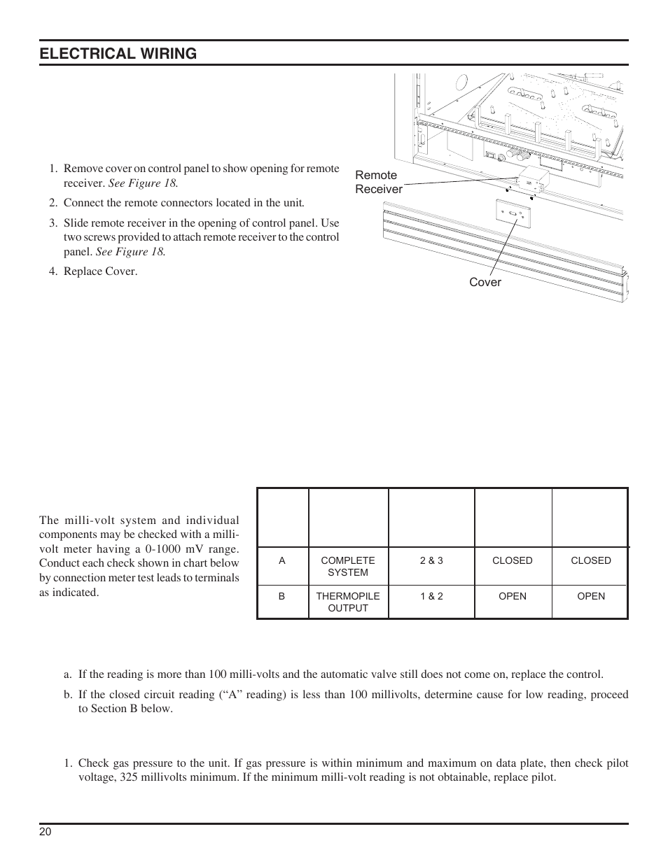 Electrical wiring | Monessen Hearth DFS36NVC User Manual | Page 20 / 44