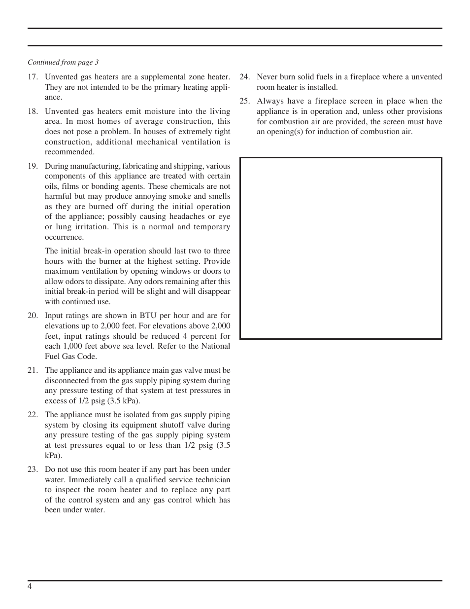 Important safety information | Monessen Hearth DFS36NVC User Manual | Page 4 / 44