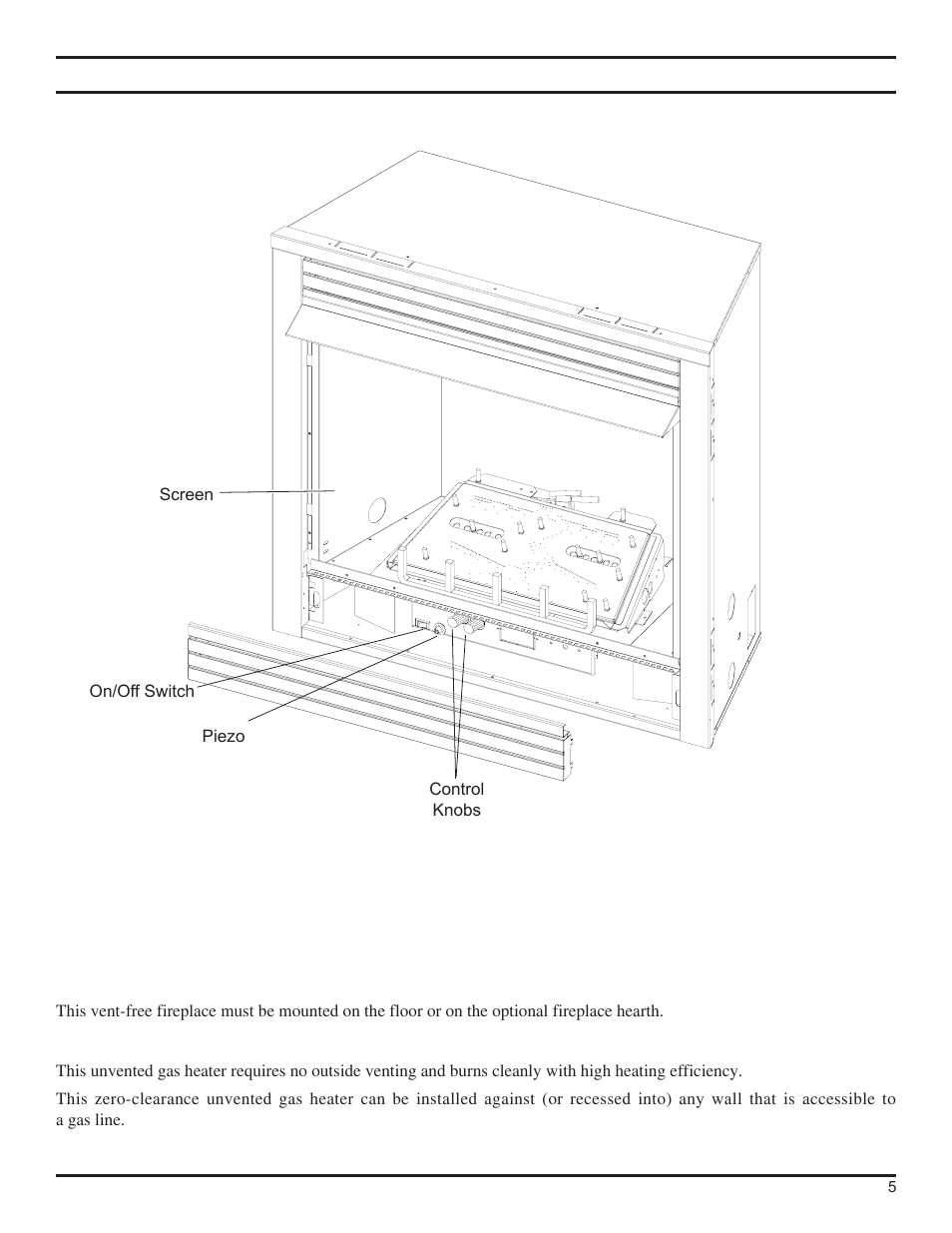 Product features | Monessen Hearth DFS36NVC User Manual | Page 5 / 44