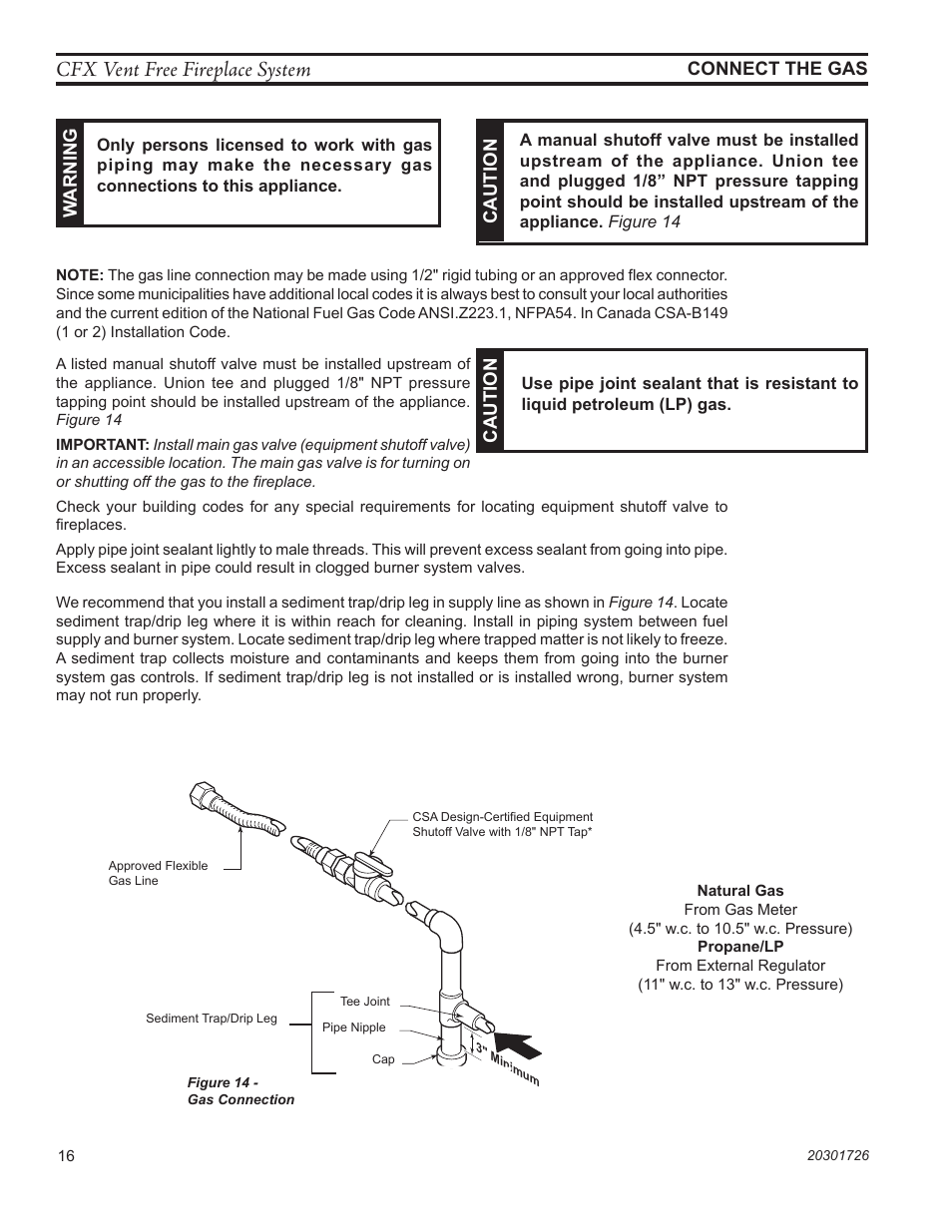 Cfx vent free fireplace system | Monessen Hearth CFX24 User Manual | Page 16 / 36