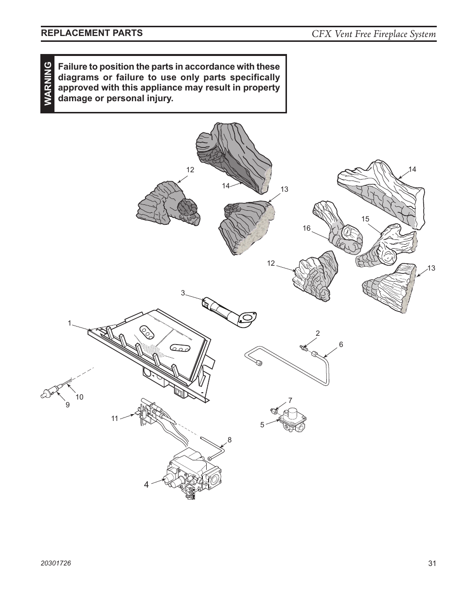 Cfx vent free fireplace system | Monessen Hearth CFX24 User Manual | Page 31 / 36