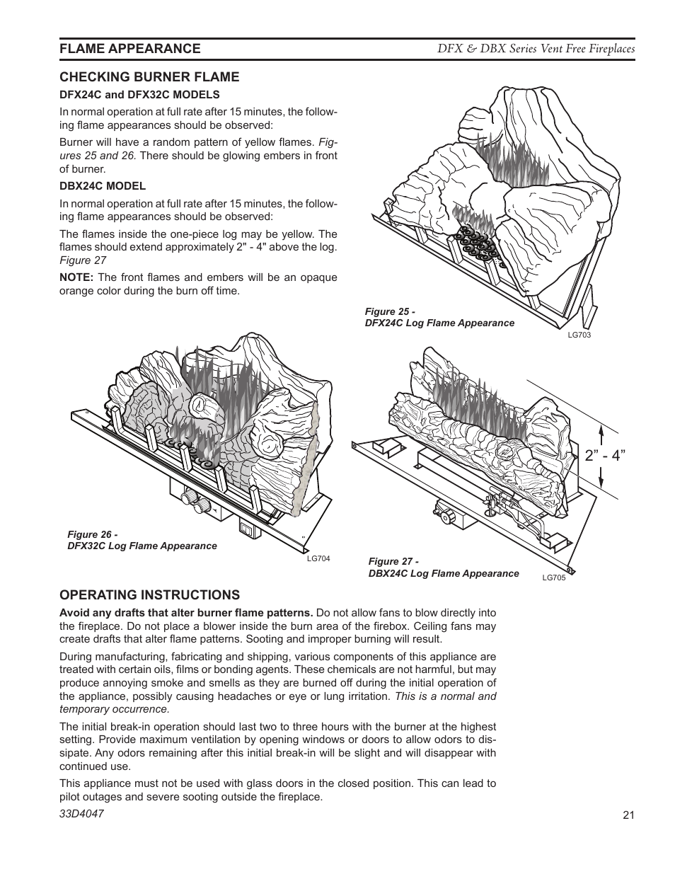 Monessen Hearth DFX32C User Manual | Page 21 / 36