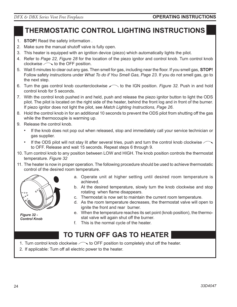 Monessen Hearth DFX32C User Manual | Page 24 / 36