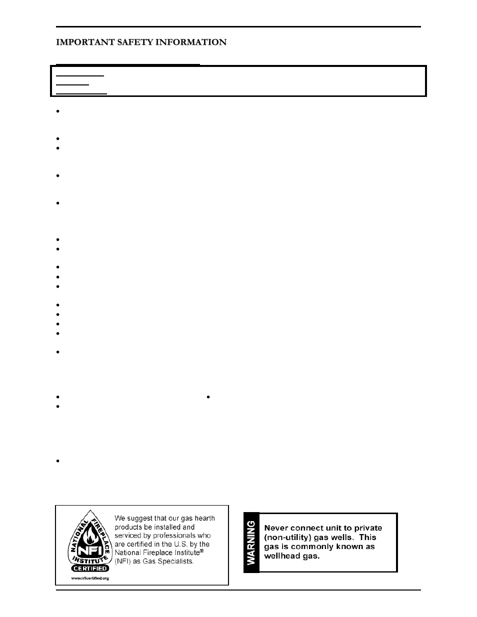 Monessen Hearth Super B-Vent Gas Fireplace 7000 Series User Manual | Page 3 / 36