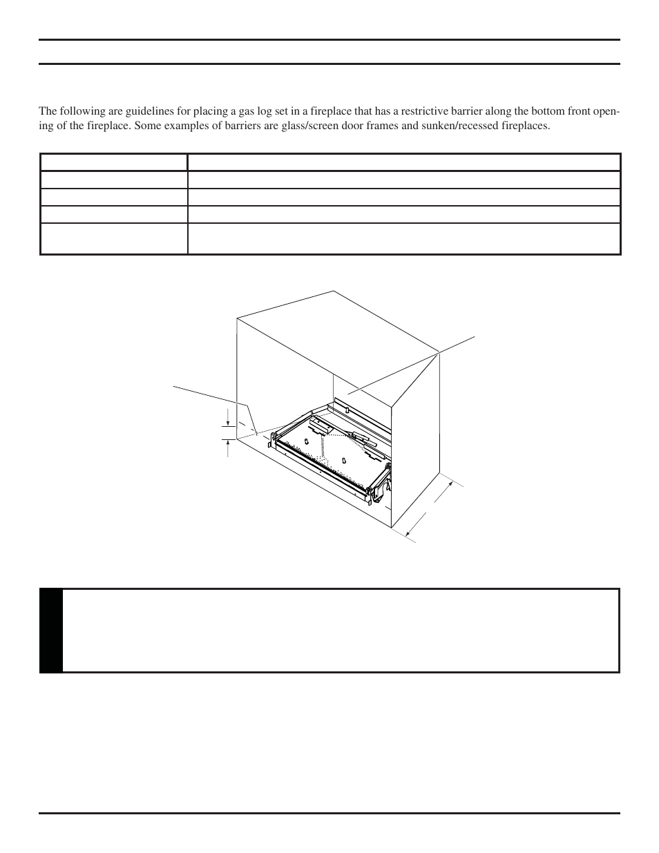 Warning | Monessen Hearth NB24 User Manual | Page 10 / 40