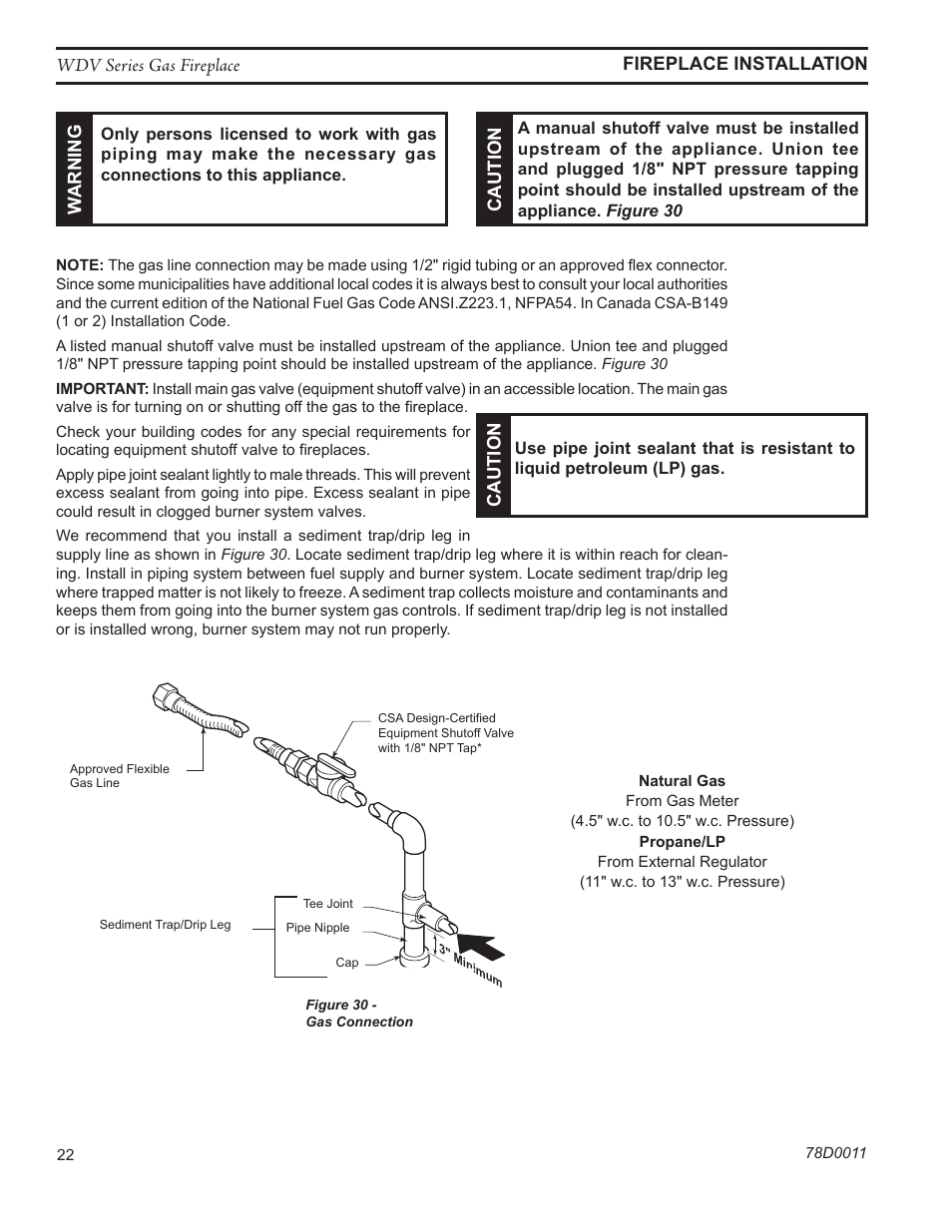 Monessen Hearth WIDEVIEW WDV500 User Manual | Page 22 / 48