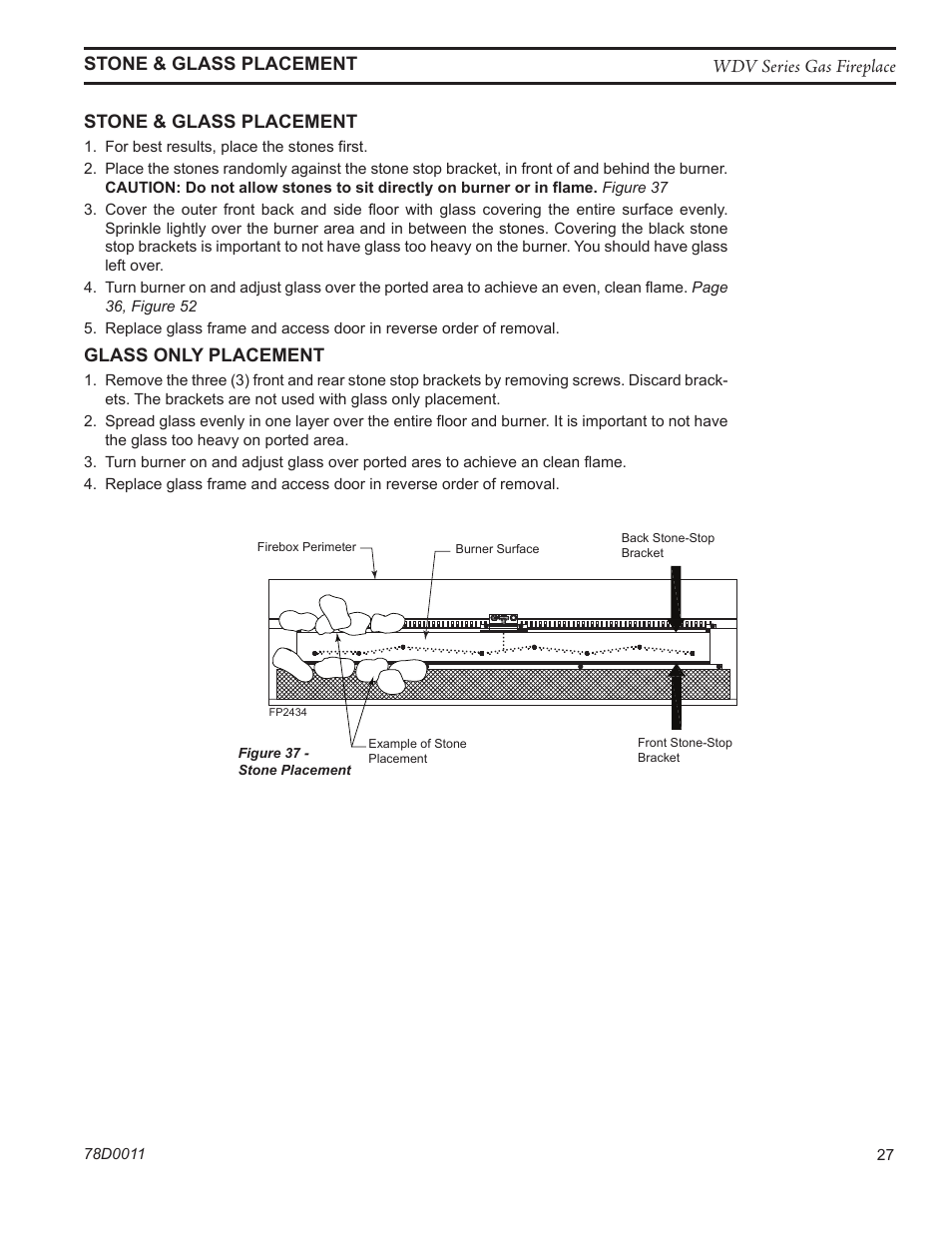 Monessen Hearth WIDEVIEW WDV500 User Manual | Page 27 / 48