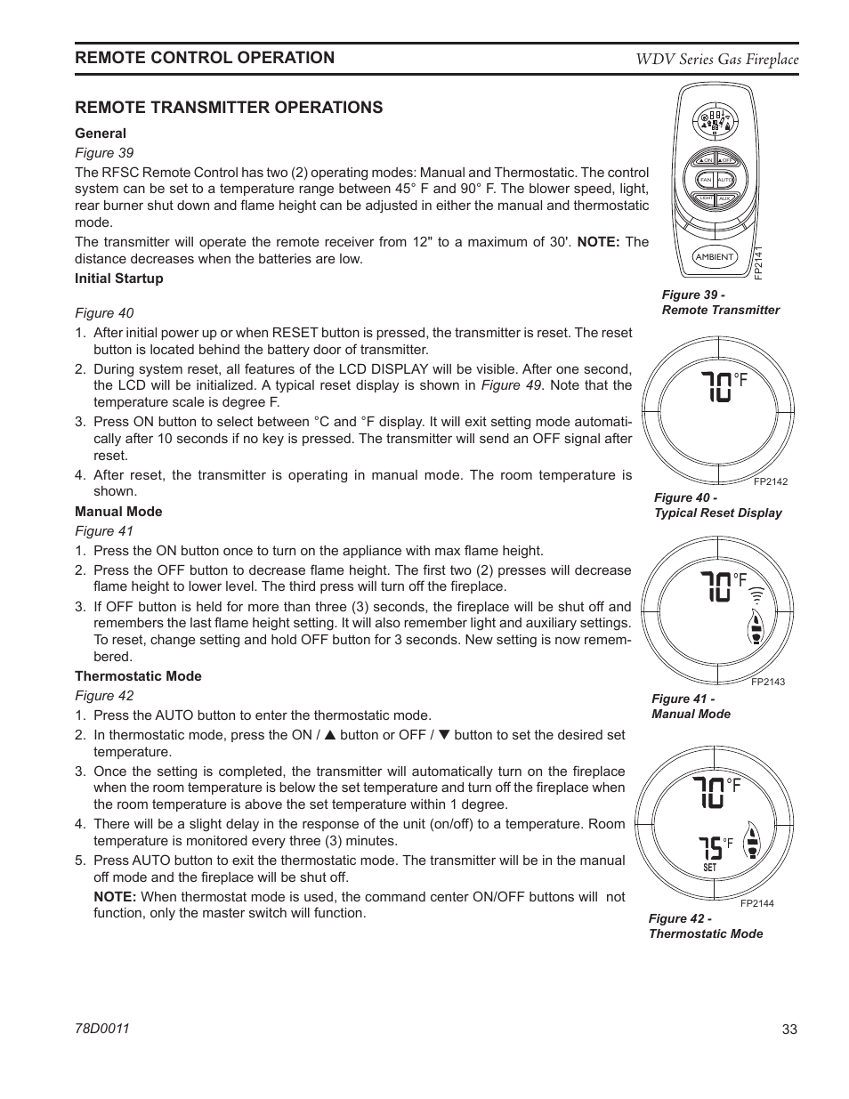 Monessen Hearth WIDEVIEW WDV500 User Manual | Page 33 / 48