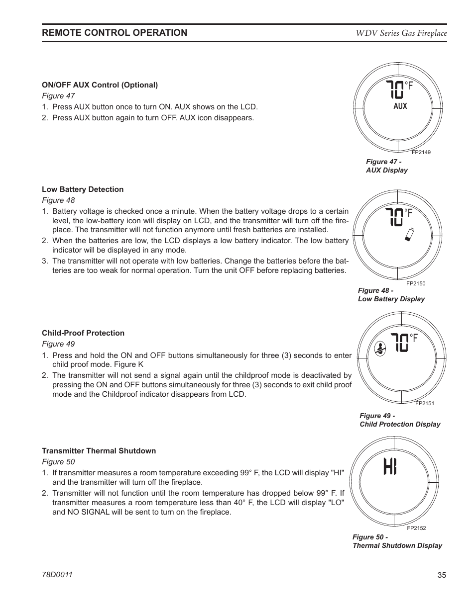 Monessen Hearth WIDEVIEW WDV500 User Manual | Page 35 / 48