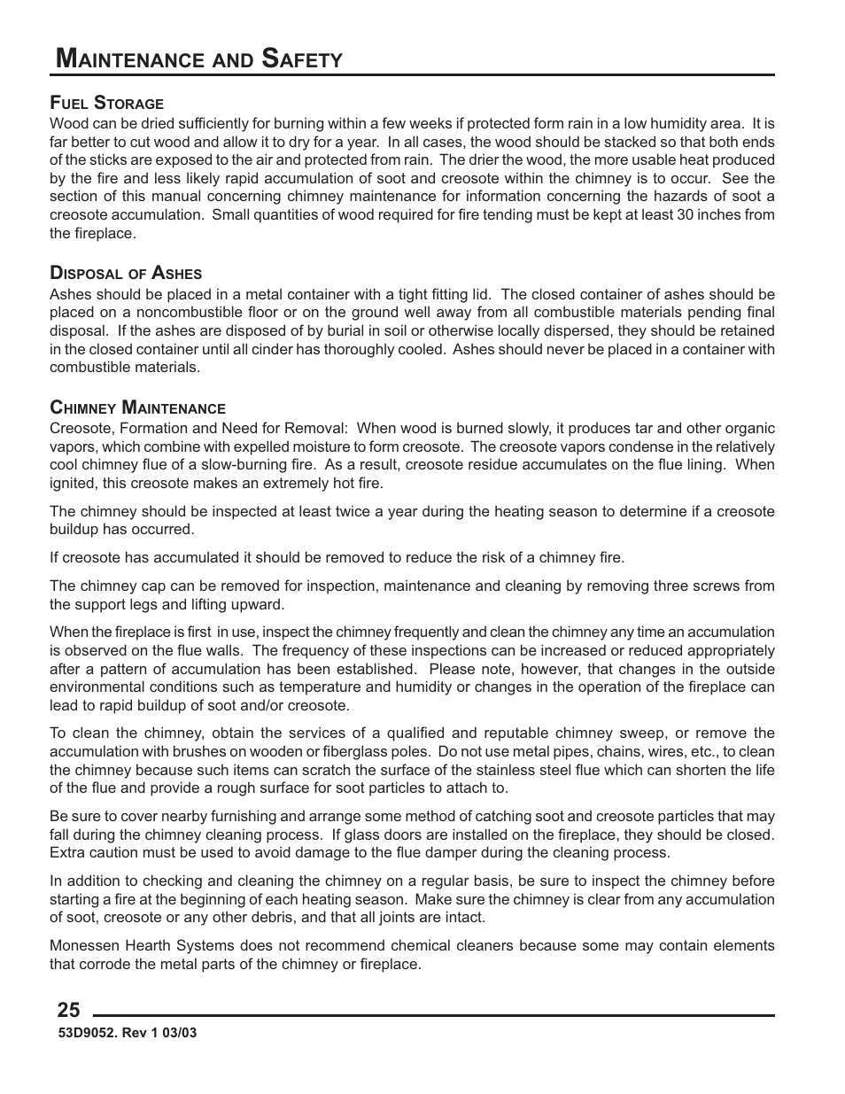 Monessen Hearth 624WBPF User Manual | Page 26 / 32