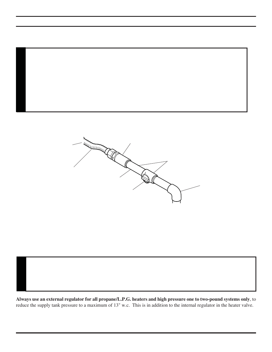 Connecting the gas, Caution, Warning | Monessen Hearth VENT-FREE DIS33G User Manual | Page 16 / 40