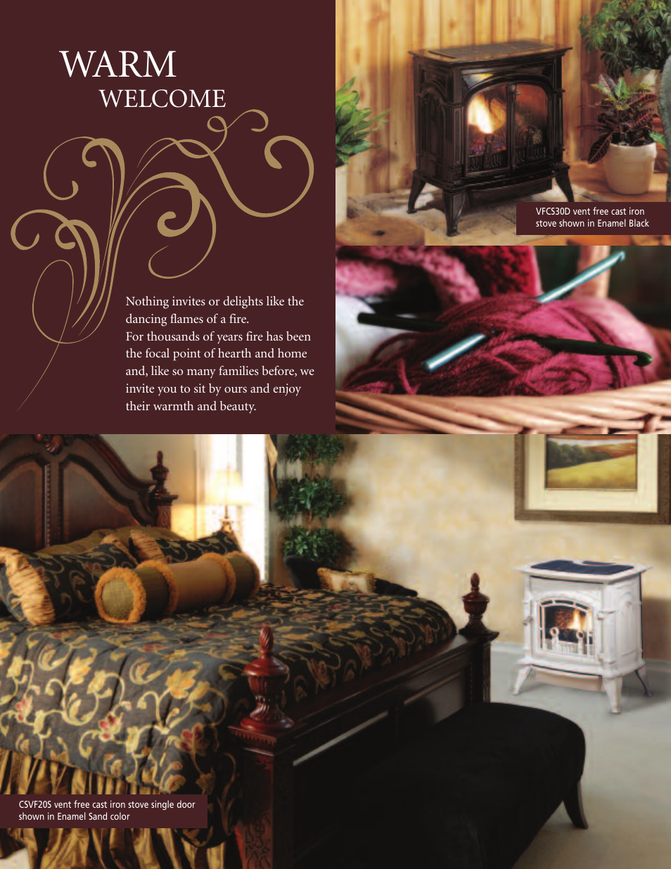 Warm, Welcome | Monessen Hearth VFCS30D User Manual | Page 2 / 4