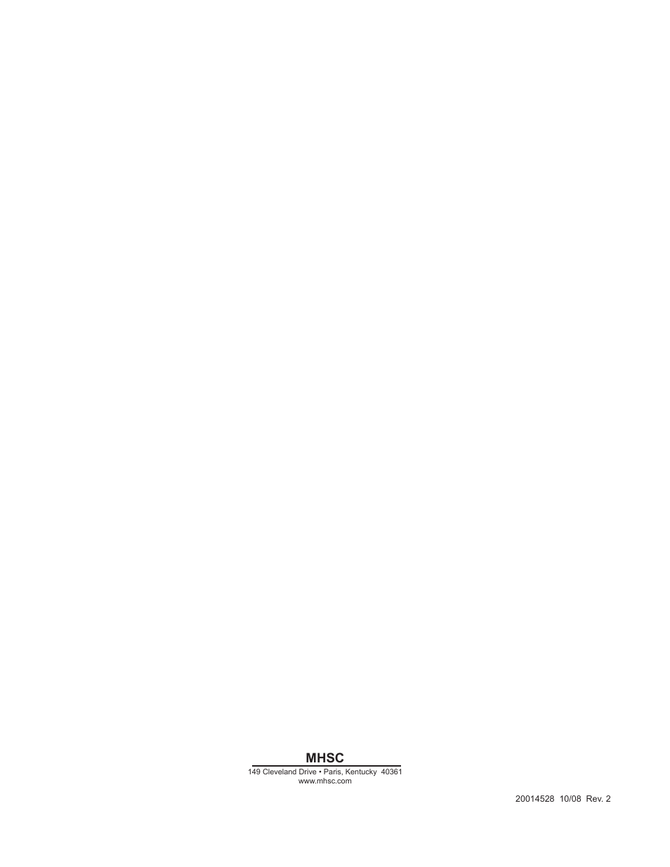 Mhsc | Monessen Hearth WR400 User Manual | Page 24 / 24