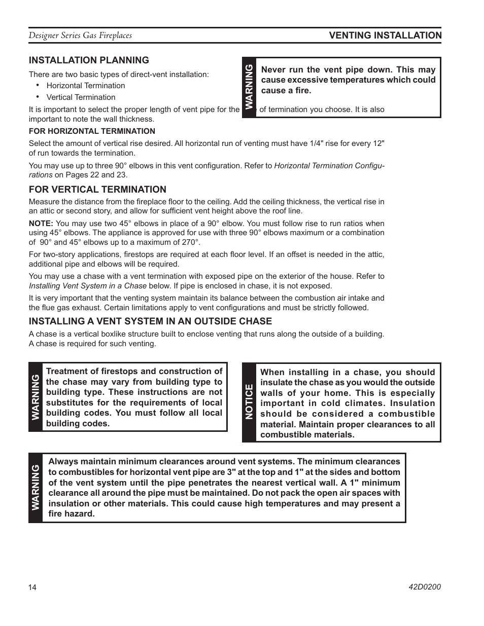 Monessen Hearth 624DV(ST User Manual | Page 14 / 52