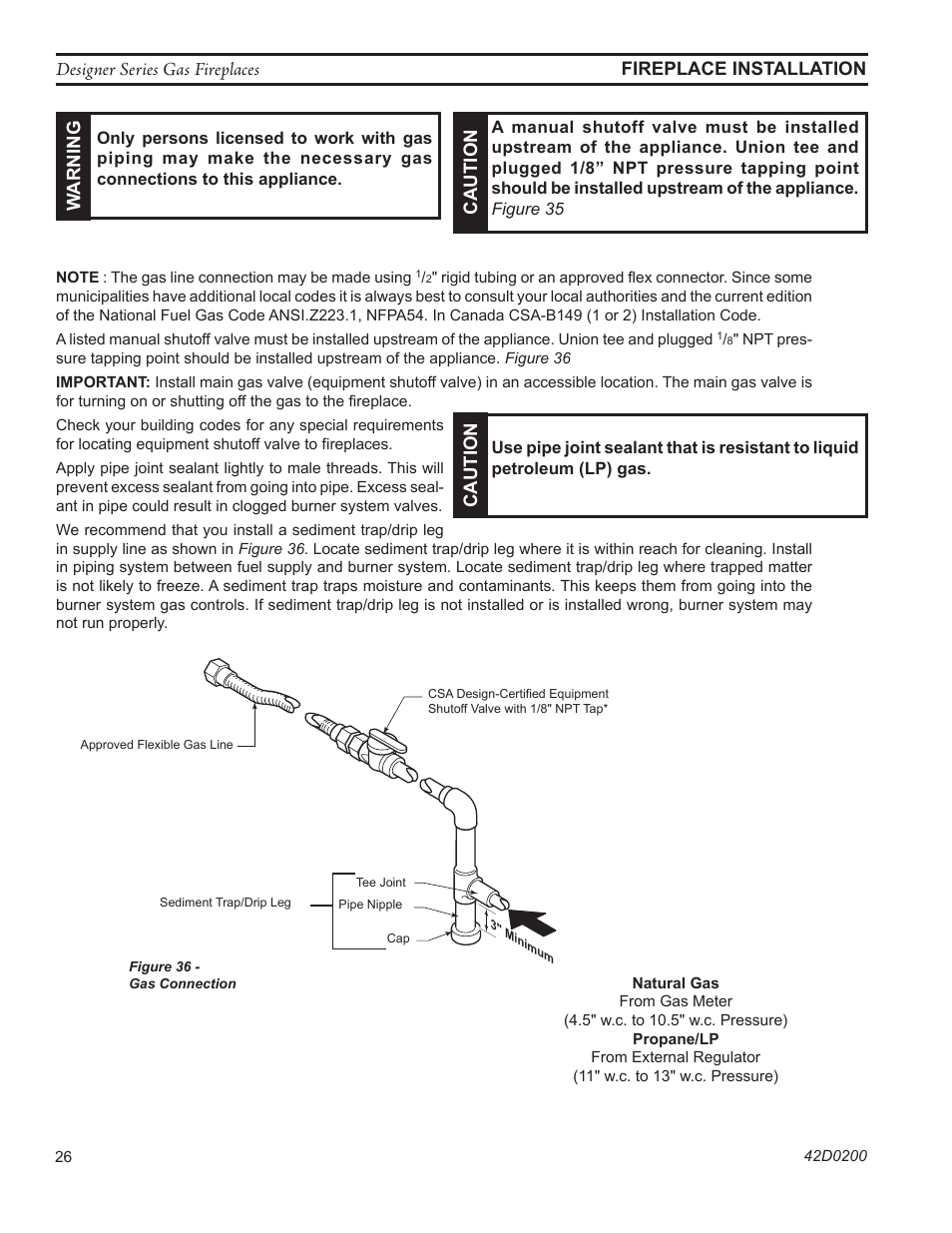 Monessen Hearth 624DV(ST User Manual | Page 26 / 52