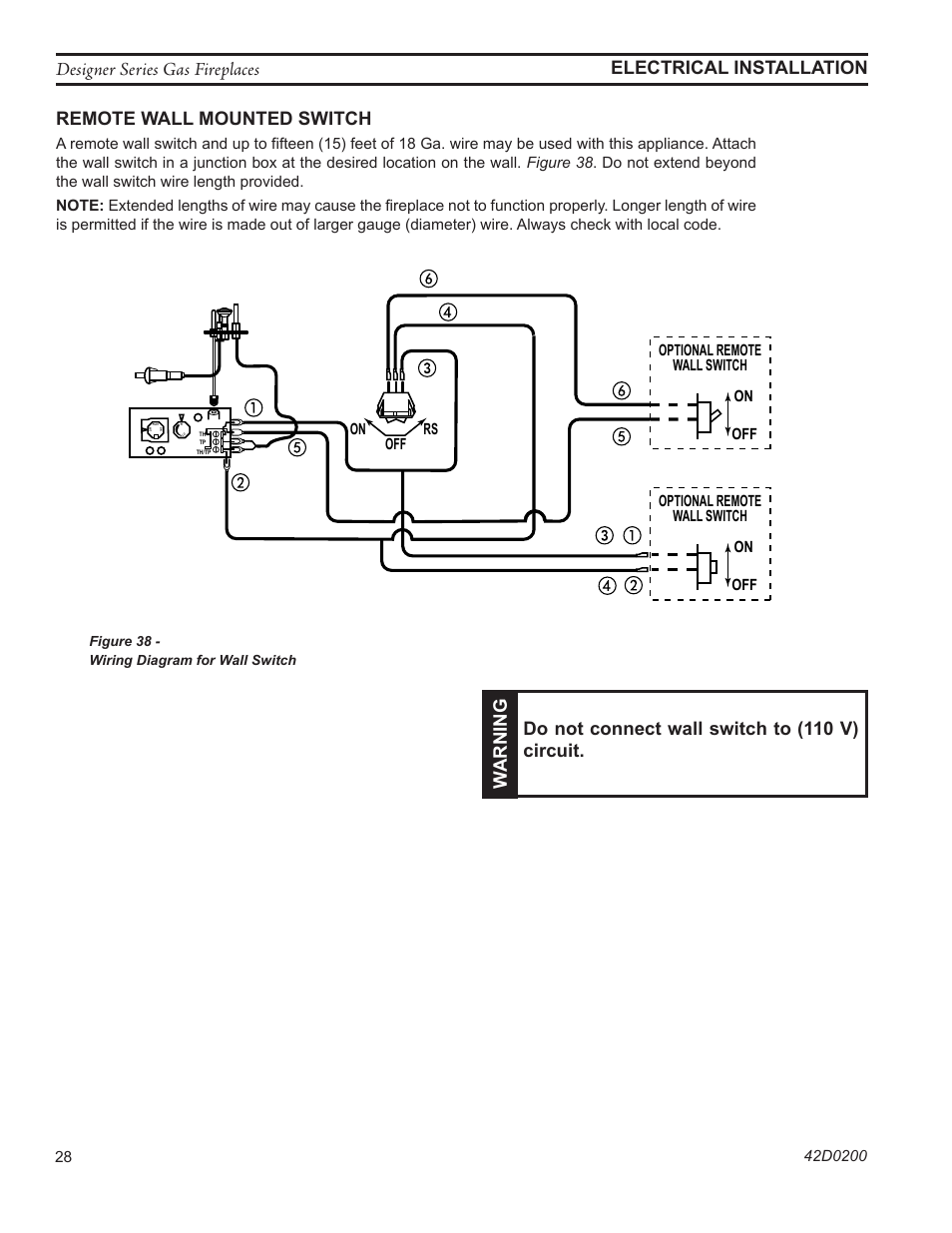 Fp1980 dv wiring diagram | Monessen Hearth 624DV(ST User Manual | Page 28 / 52