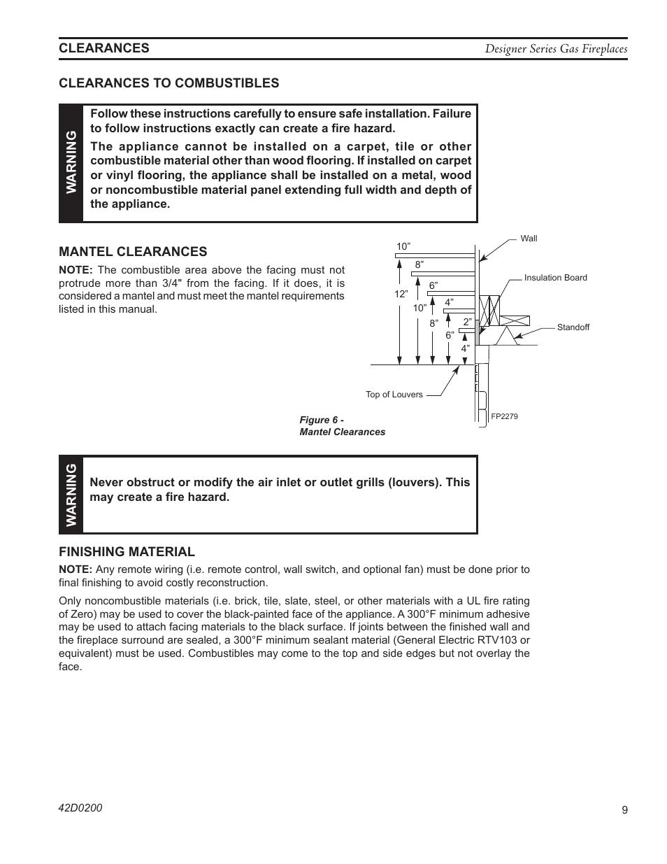 Monessen Hearth 624DV(ST User Manual | Page 9 / 52