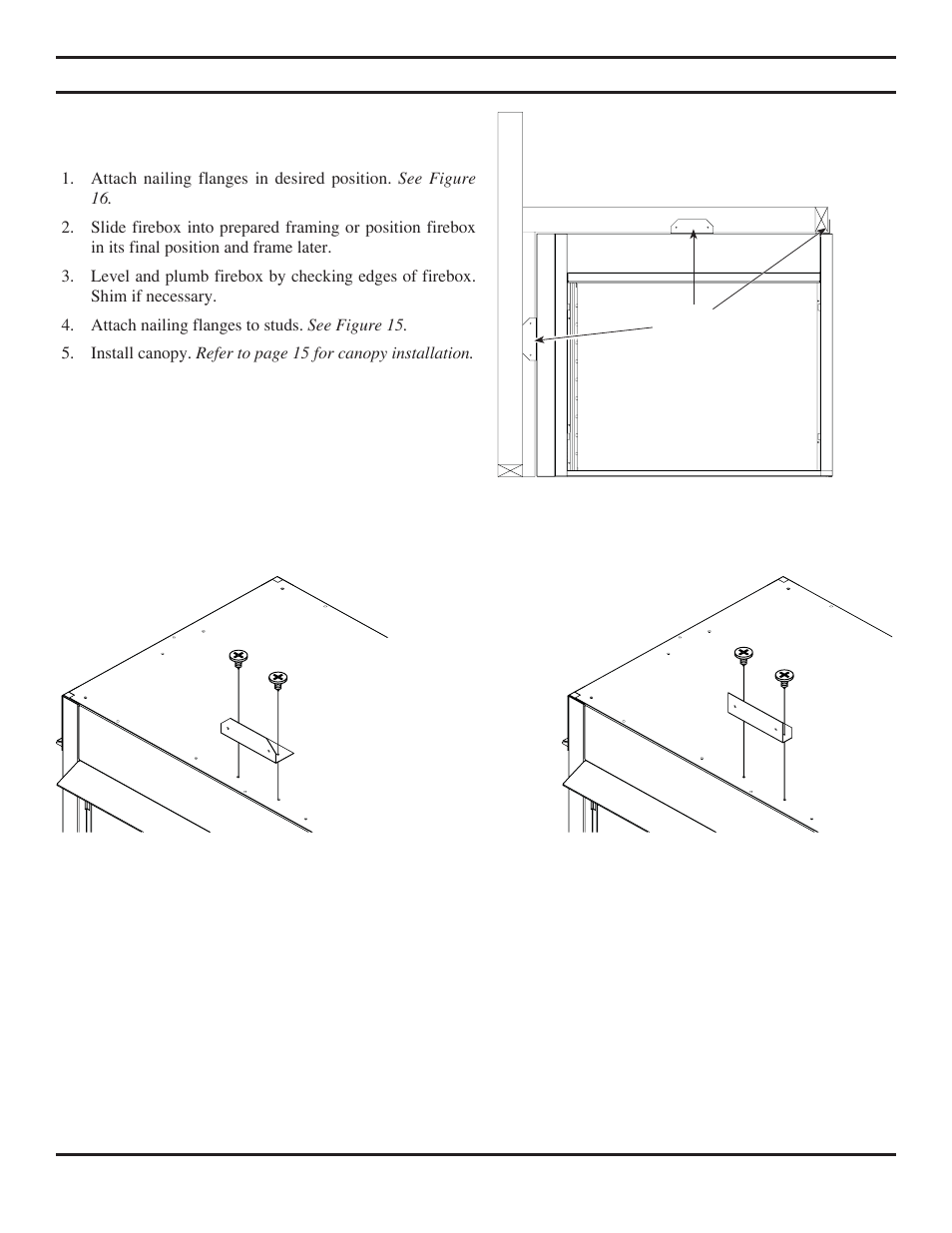 Fireplace installation | Monessen Hearth LO-Rider Designer Vent Free Fireboxes LRCF36 User Manual | Page 11 / 24