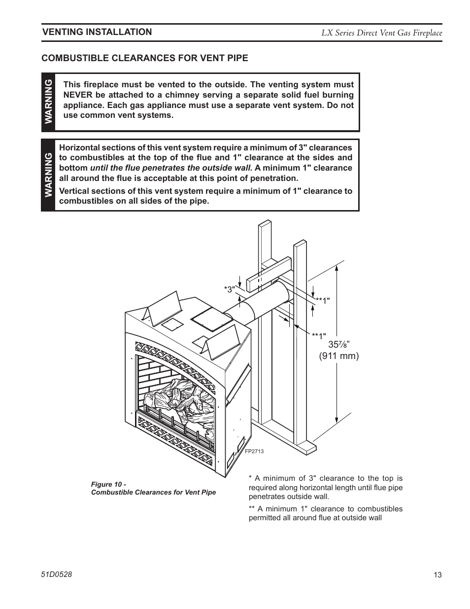 Monessen Hearth LEXINGTON LX32DV User Manual | Page 13 / 48