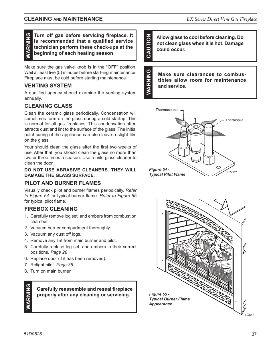 Monessen Hearth LEXINGTON LX32DV User Manual | Page 37 / 48