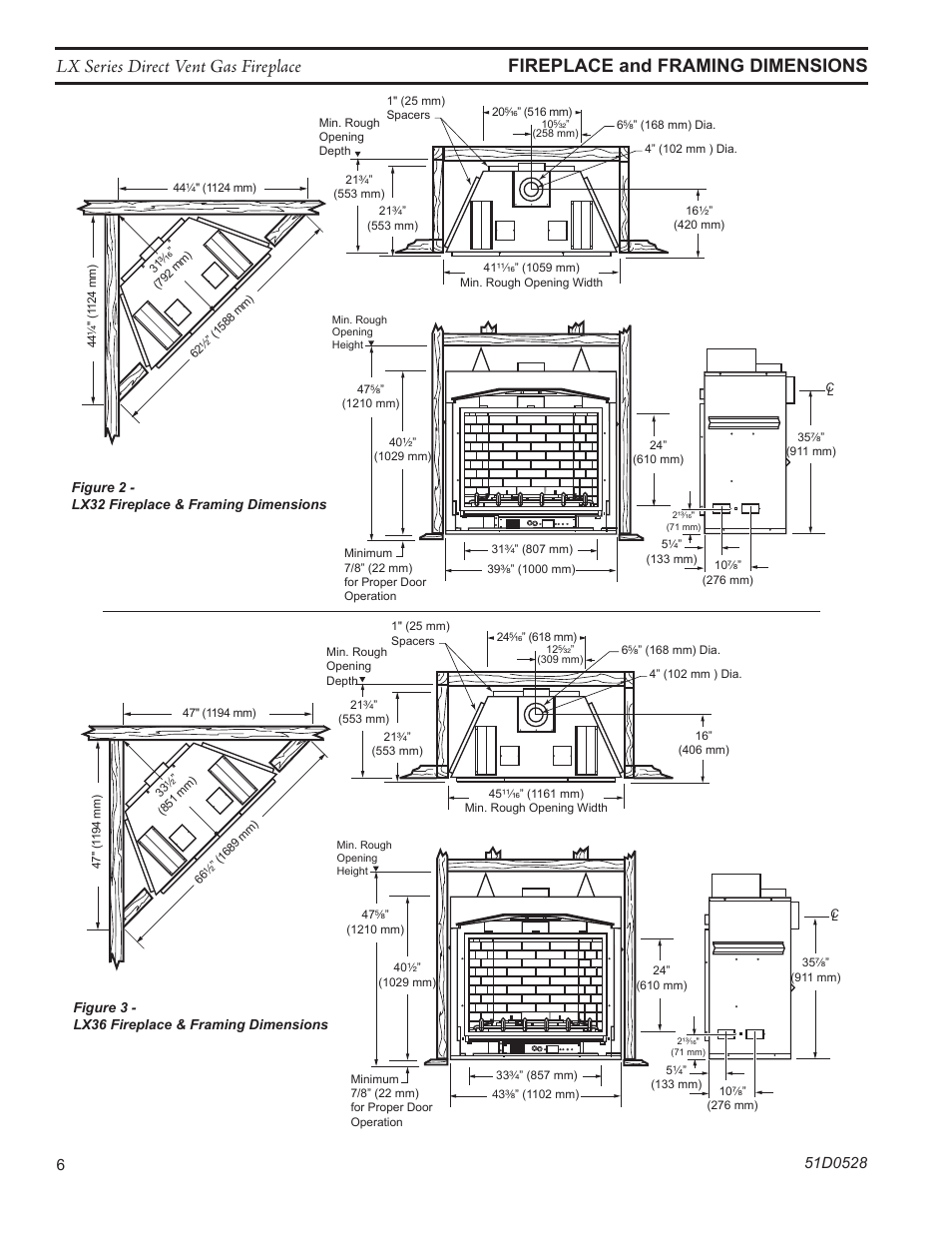 Monessen Hearth LEXINGTON LX32DV User Manual | Page 6 / 48