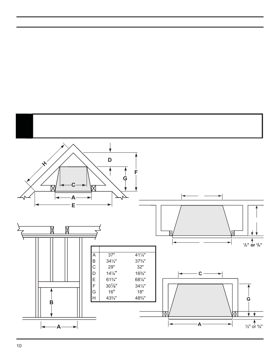 Firebox framing | Monessen Hearth Lo-Rider Vent Free Firebox LCUF32-R User Manual | Page 10 / 18