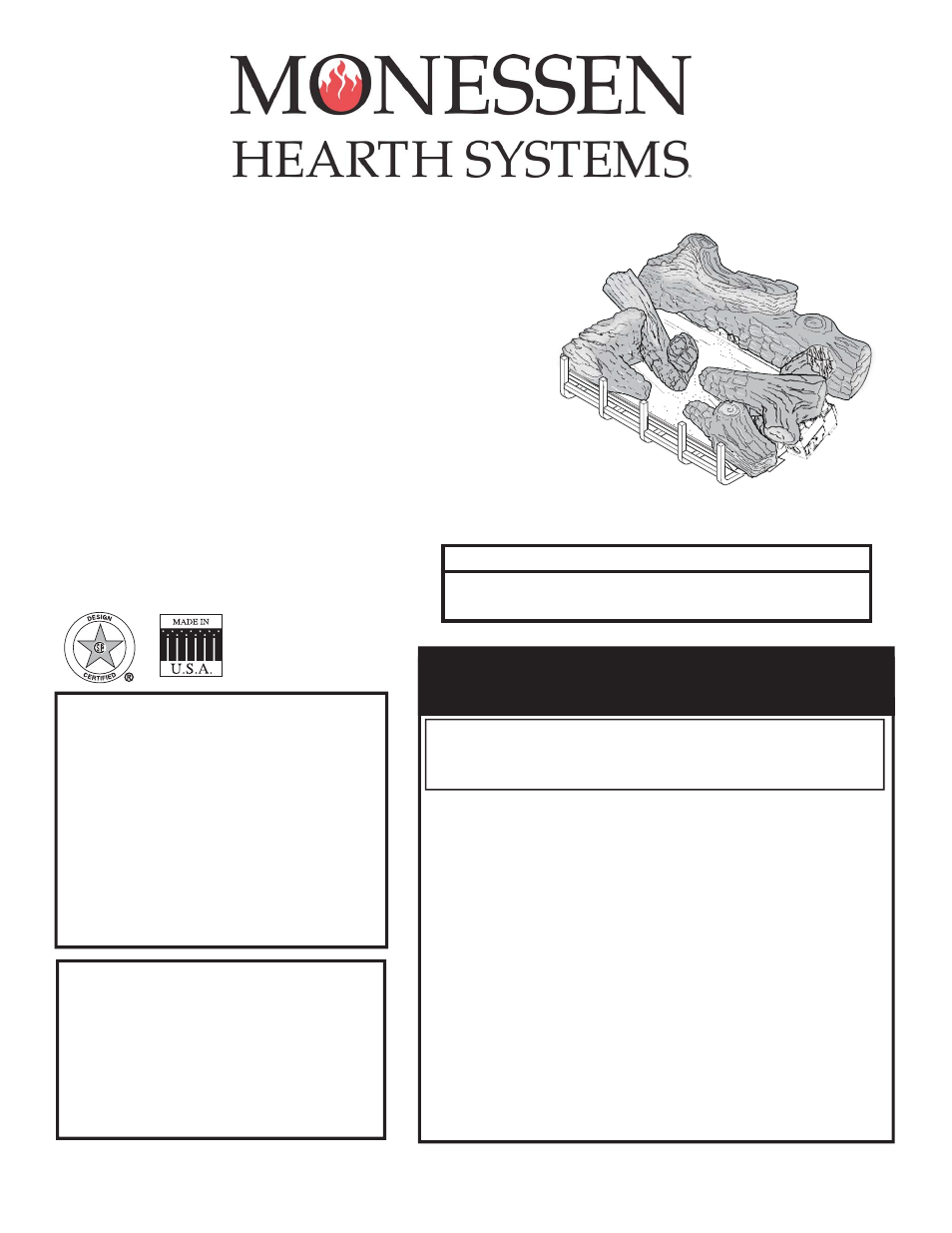 Monessen Hearth TPB24 User Manual | 42 pages