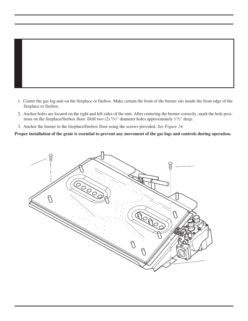 Installing vented applications, Warning | Monessen Hearth TPB24 User Manual | Page 18 / 42