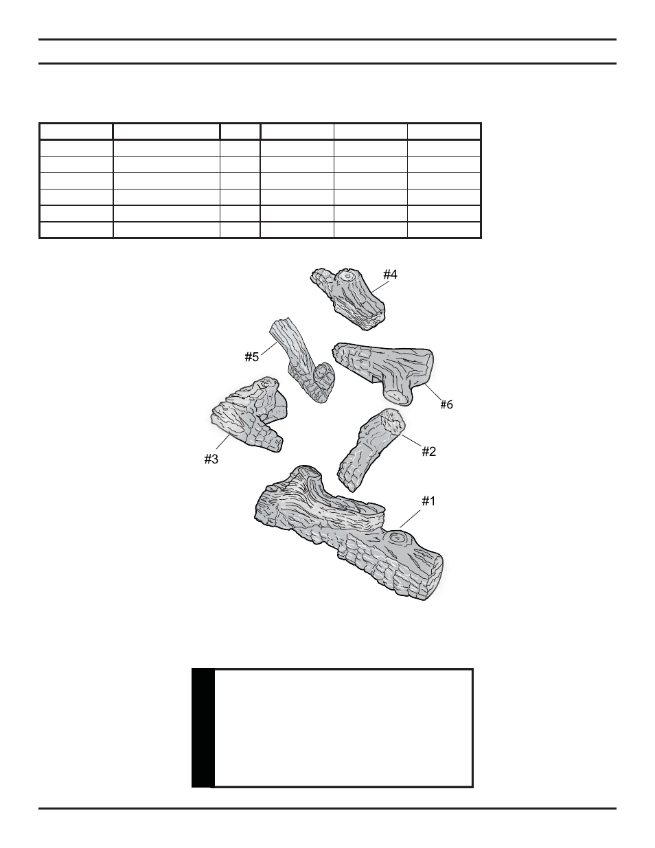 Replacement parts list, Warning | Monessen Hearth TPB24 User Manual | Page 38 / 42