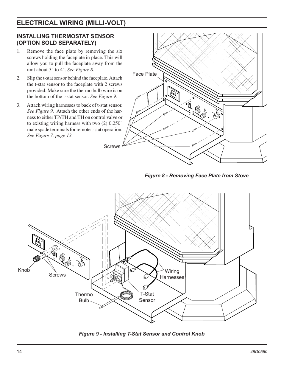 Electrical wiring (milli-volt) | Monessen Hearth DSSNVMB User Manual | Page 14 / 28