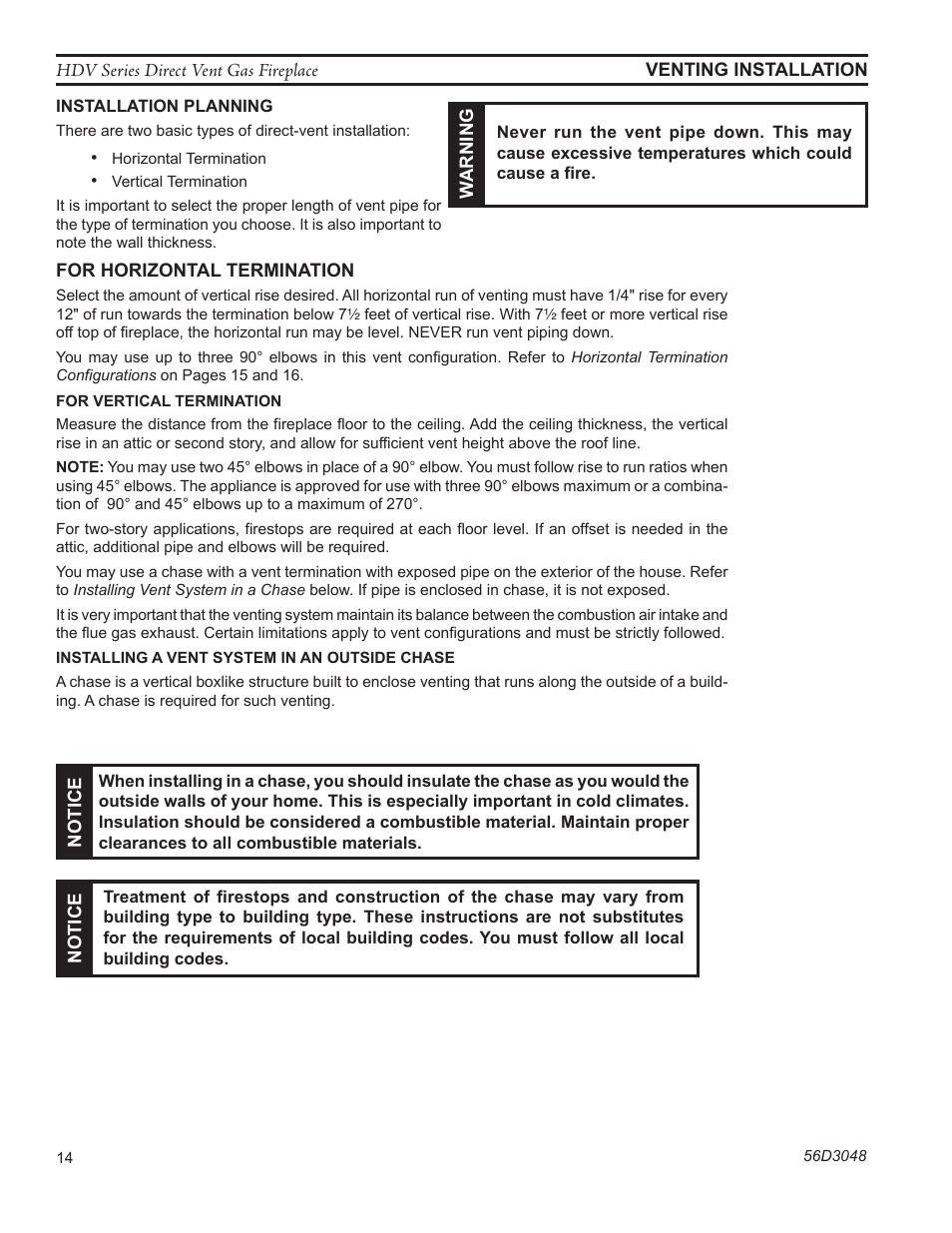 Monessen Hearth HDV500NV/PV User Manual | Page 14 / 64