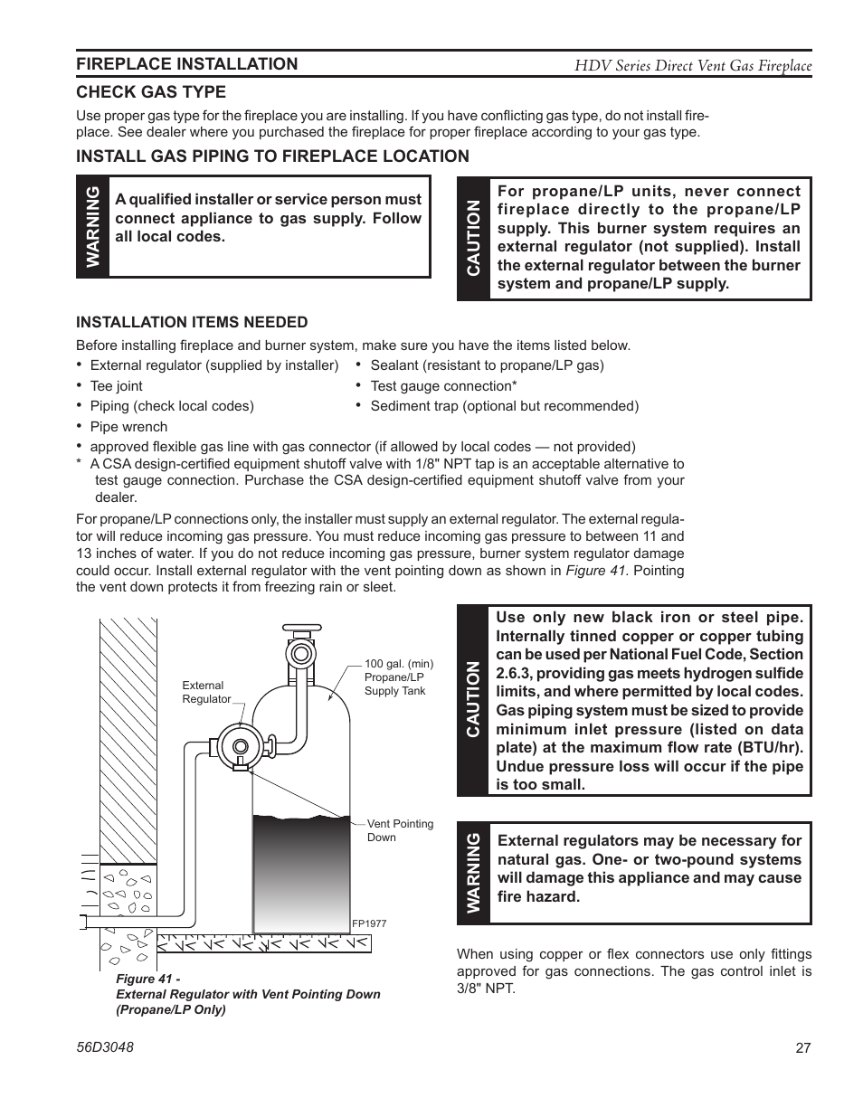 Monessen Hearth HDV500NV/PV User Manual | Page 27 / 64