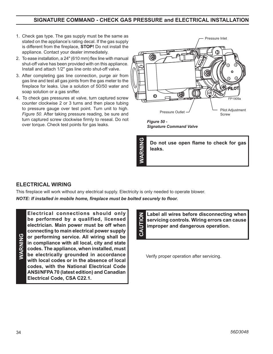 Monessen Hearth HDV500NV/PV User Manual | Page 34 / 64