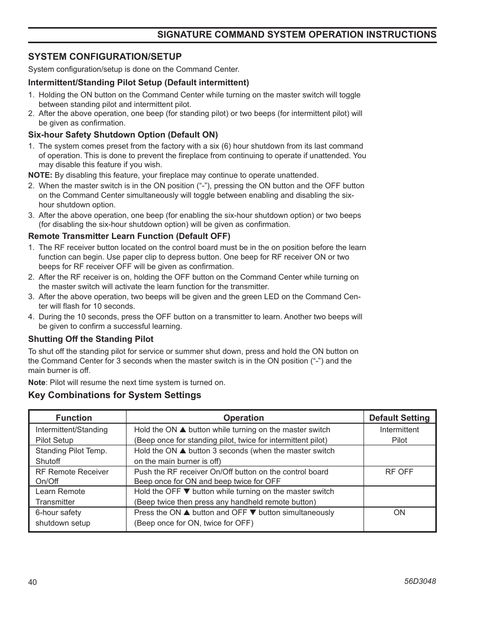 Monessen Hearth HDV500NV/PV User Manual | Page 40 / 64