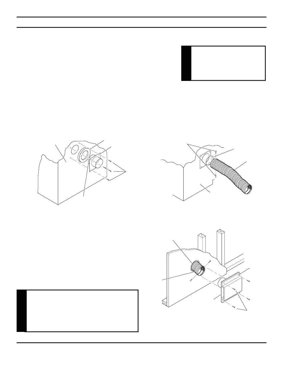 For use of optional ak-4 outside air kit, Wa rning, Warning | Monessen Hearth Unvented Vent-Free Fireboxes BUF500 User Manual | Page 17 / 20
