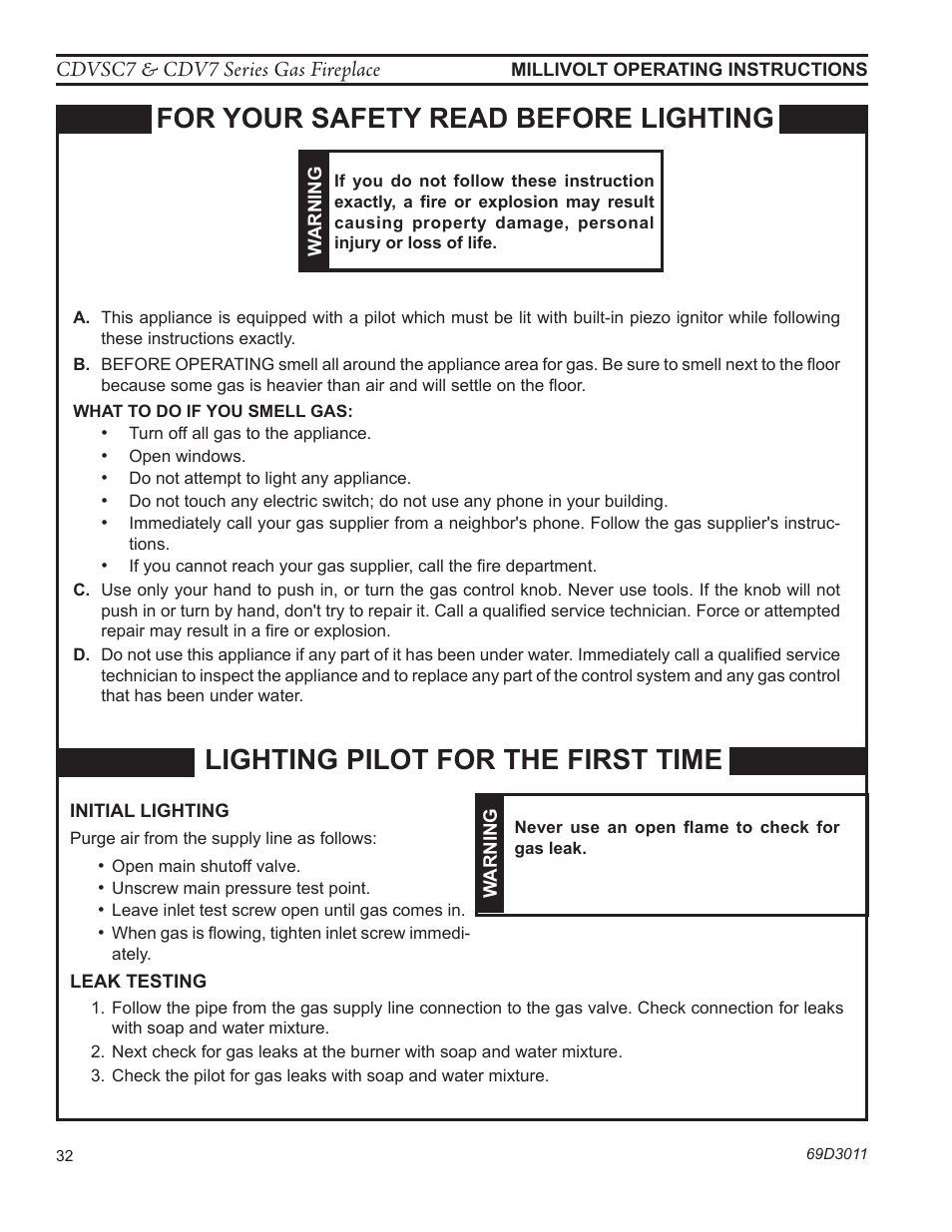 Monessen Hearth CDVR33N/PV7;N/PE7;N/PSC7 User Manual | Page 32 / 68