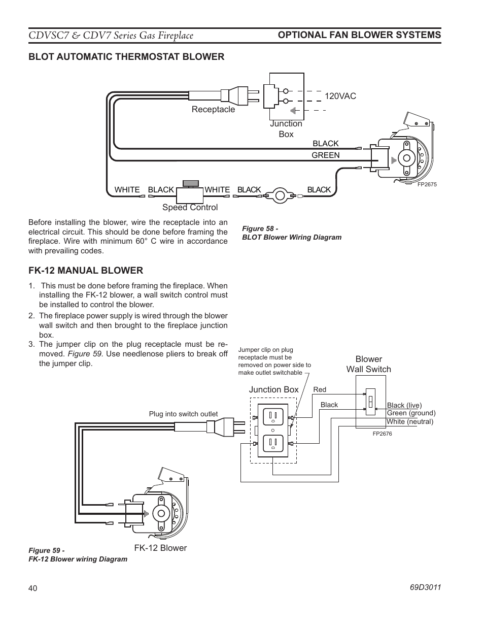 Cdvsc7 & cdv7 series gas fireplace | Monessen Hearth CDVR33N/PV7;N/PE7;N/PSC7 User Manual | Page 40 / 68