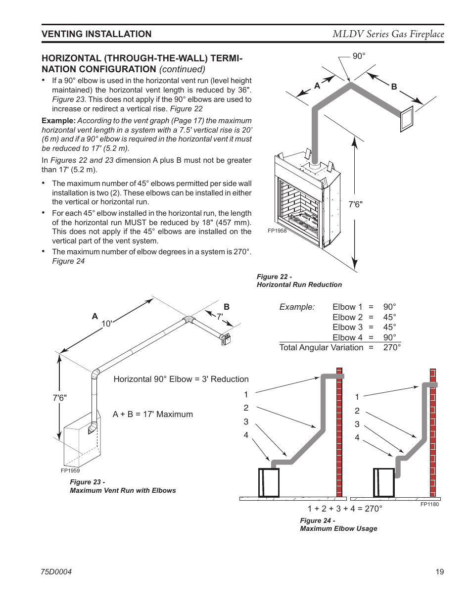 Mldv series gas fireplace | Monessen Hearth DIRECT VENT MLDV500 User Manual | Page 19 / 68