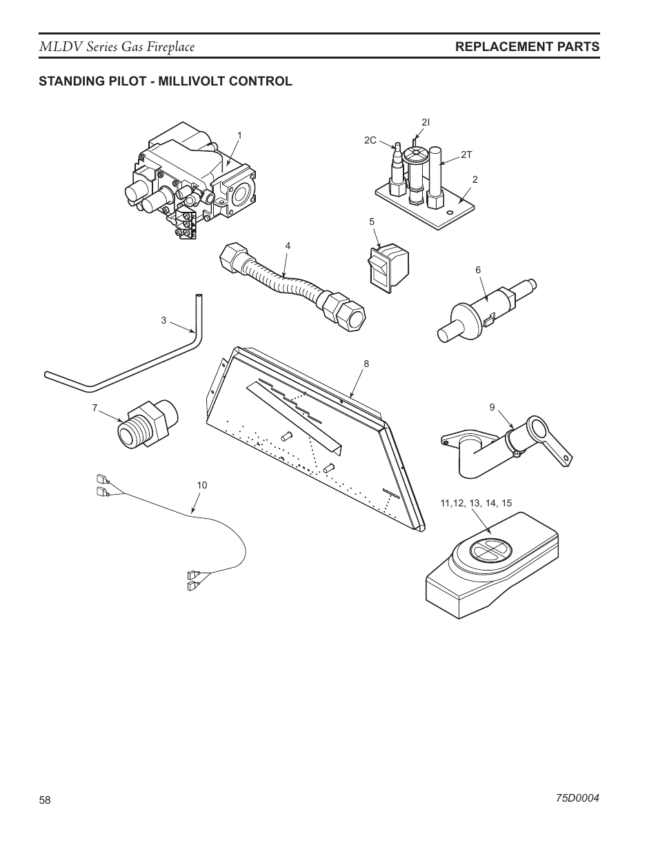 Mldv series gas fireplace | Monessen Hearth DIRECT VENT MLDV500 User Manual | Page 58 / 68