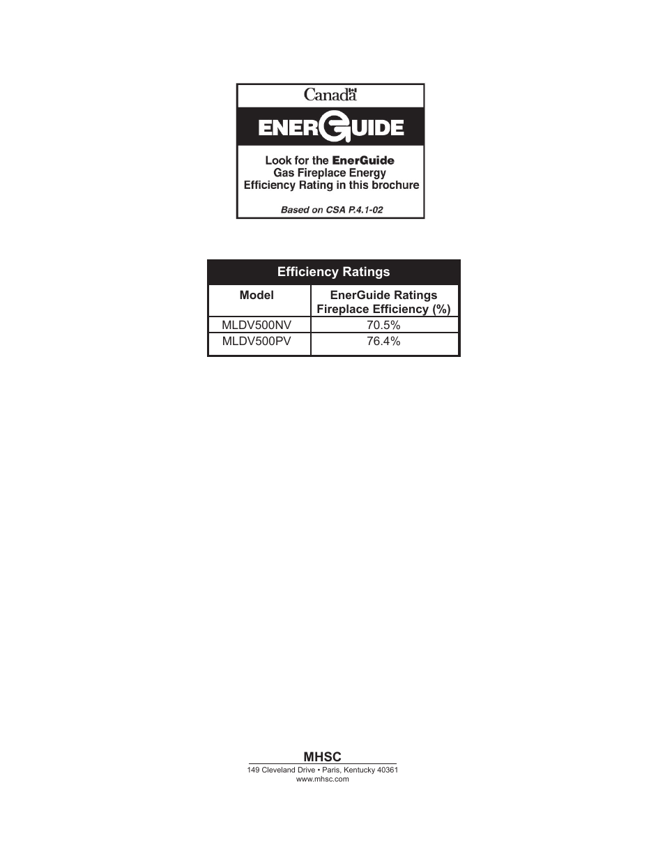Monessen Hearth DIRECT VENT MLDV500 User Manual | Page 68 / 68