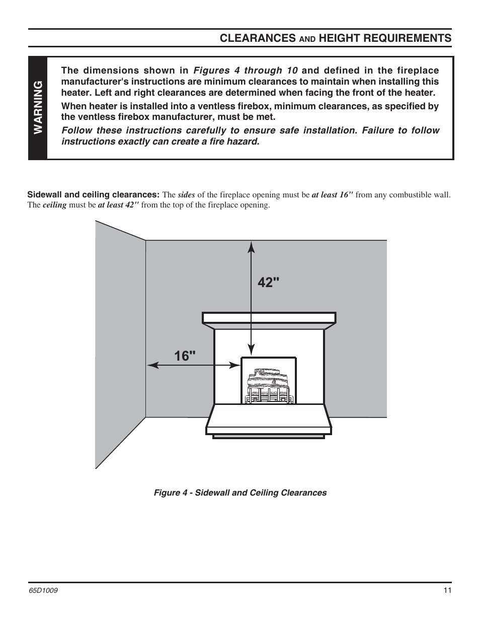 Monessen Hearth MHSC EYF24 User Manual | Page 11 / 36