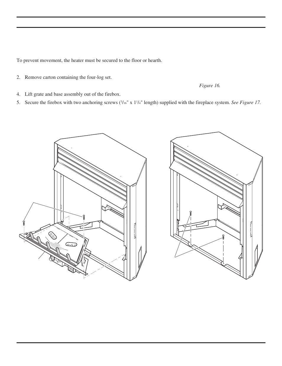 General installation information | Monessen Hearth Vent-Free Fireplace Systems DBX24C* User Manual | Page 15 / 44