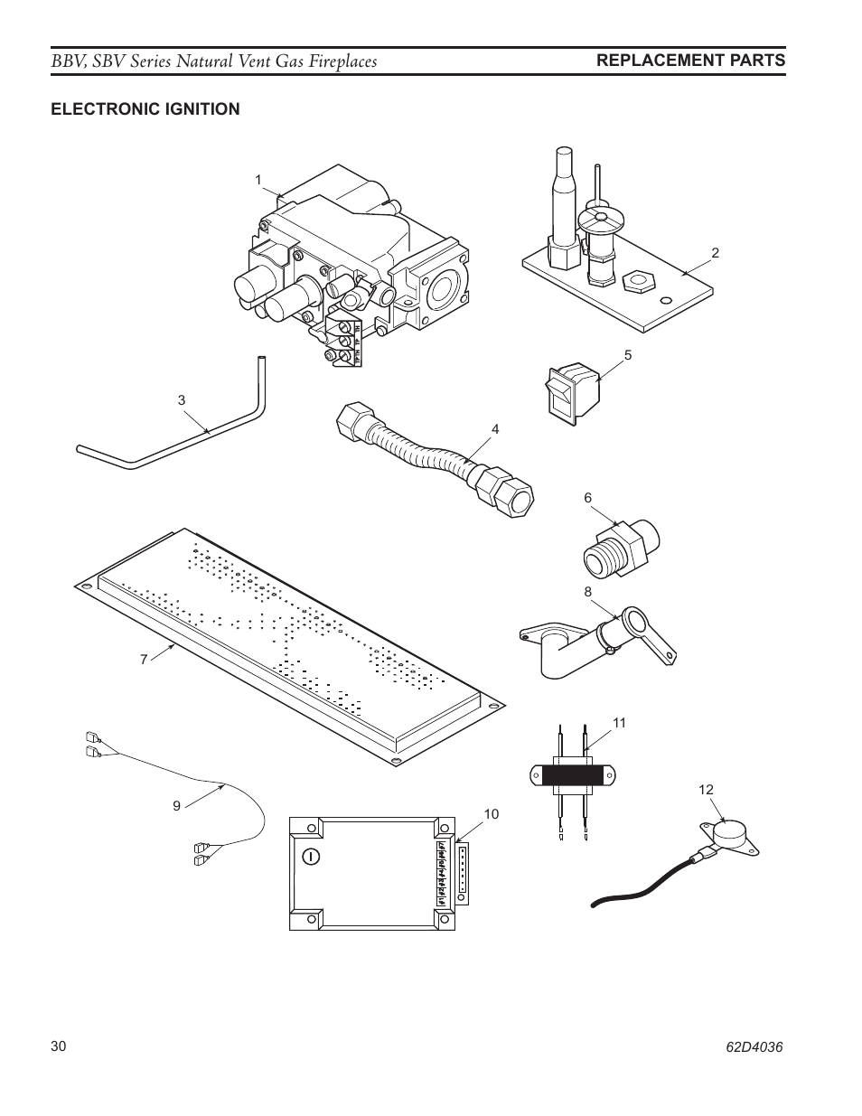Bbv, sbv series natural vent gas fireplaces | Monessen Hearth BBV400 User Manual | Page 30 / 40