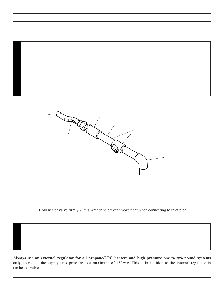 Connecting the gas, Caution | Monessen Hearth DEB20 User Manual | Page 20 / 40