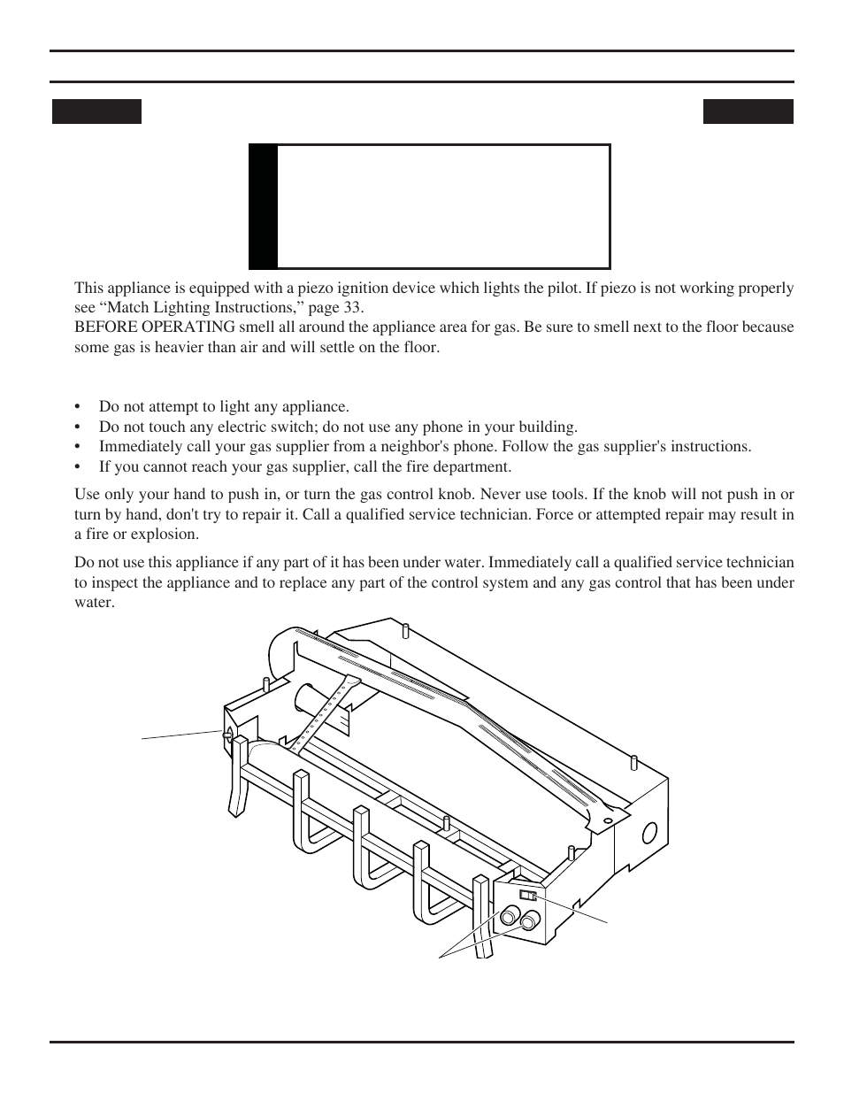 For your safety read before lighting | Monessen Hearth DEB20 User Manual | Page 29 / 40