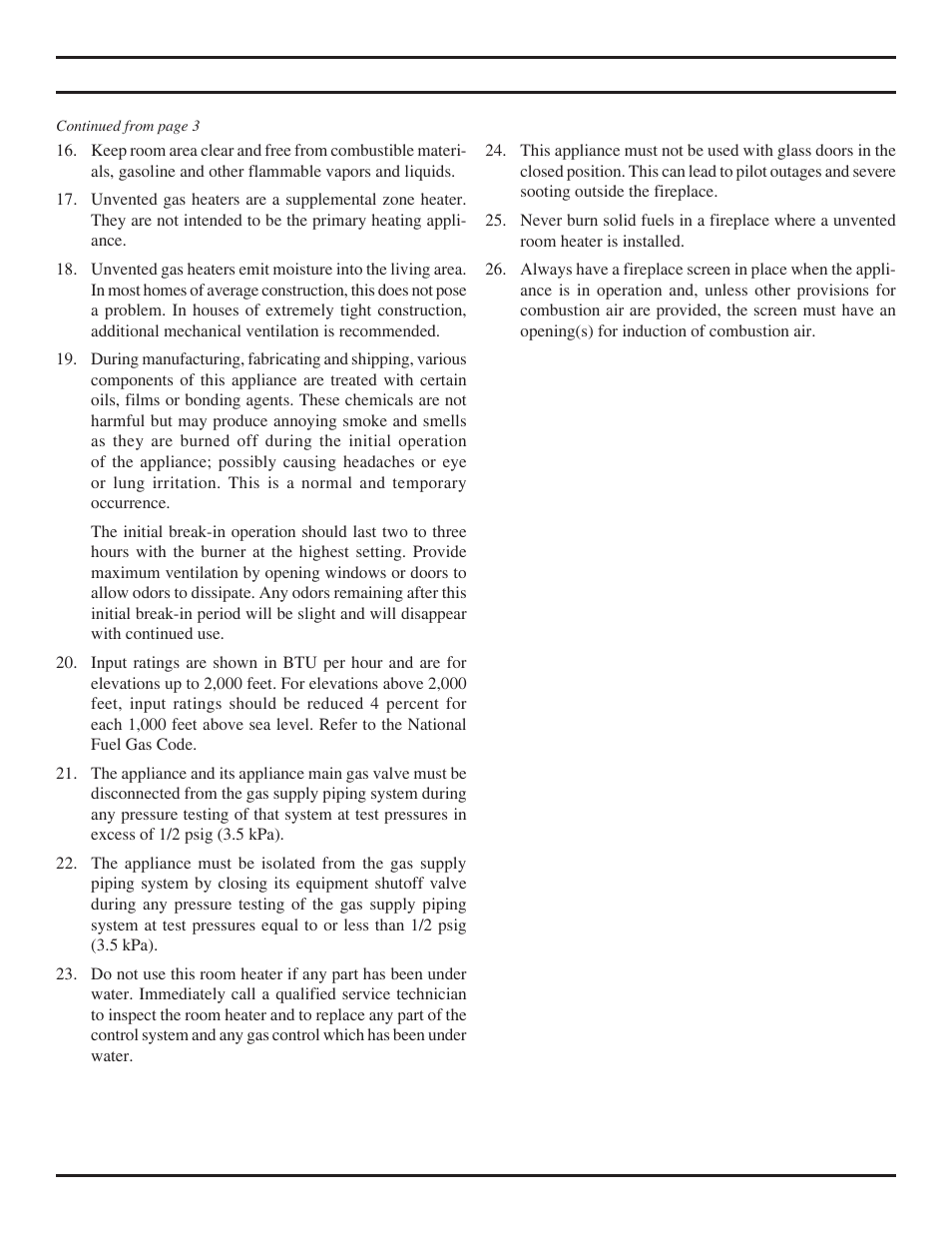Important safety information | Monessen Hearth DEB20 User Manual | Page 4 / 40