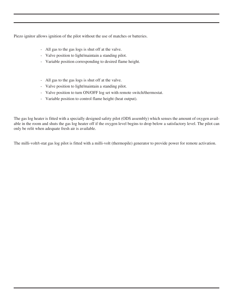 Product features, Specifications | Monessen Hearth DEB20 User Manual | Page 7 / 40