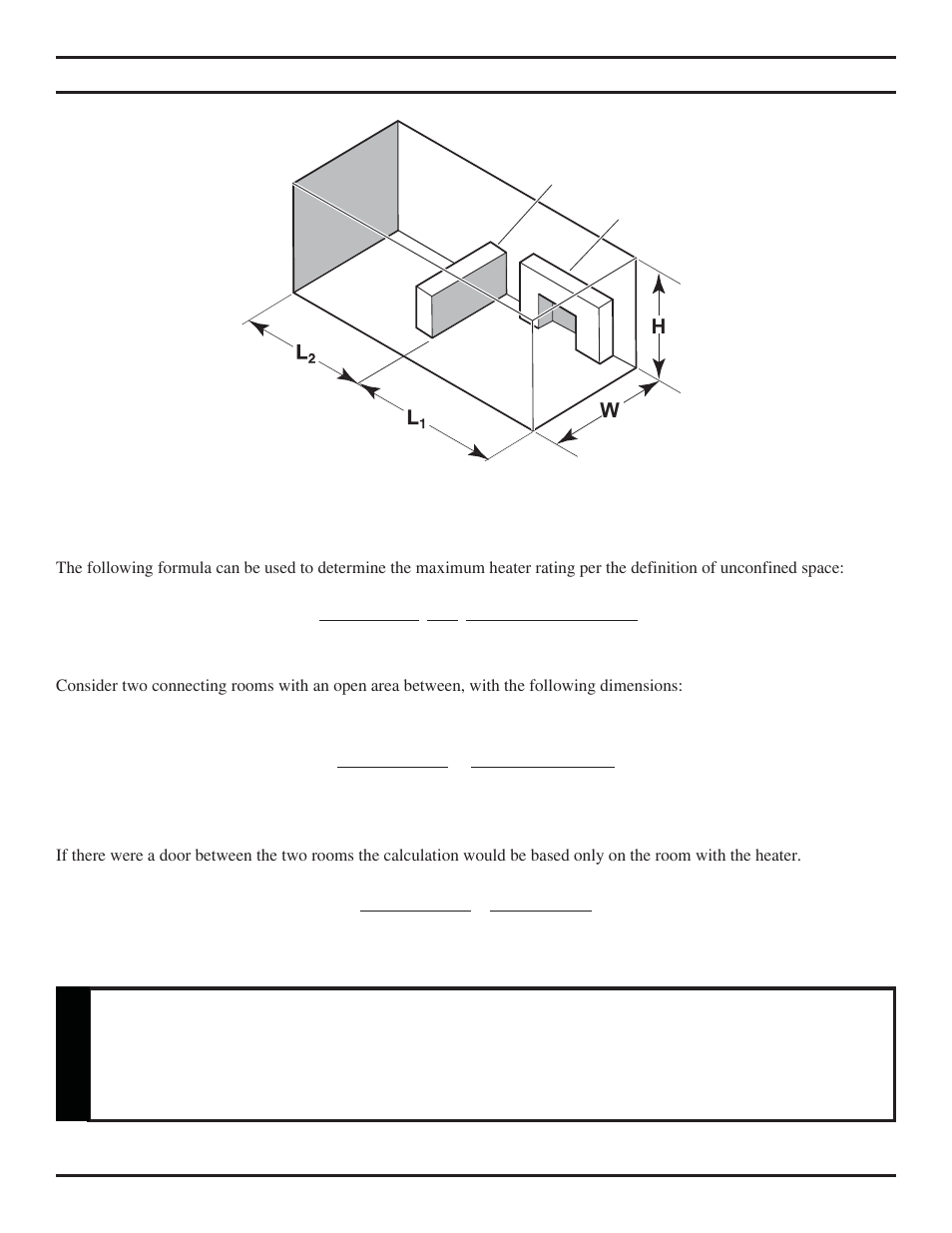General installation information, Warning | Monessen Hearth DEB20 User Manual | Page 9 / 40