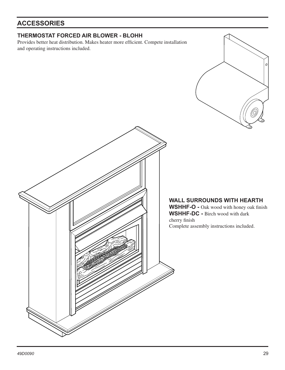 Accessories | Monessen Hearth BTU/Hr User Manual | Page 29 / 32